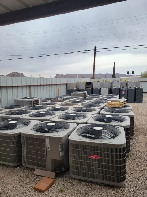Commercial HVAC equipment installed at an El Paso business