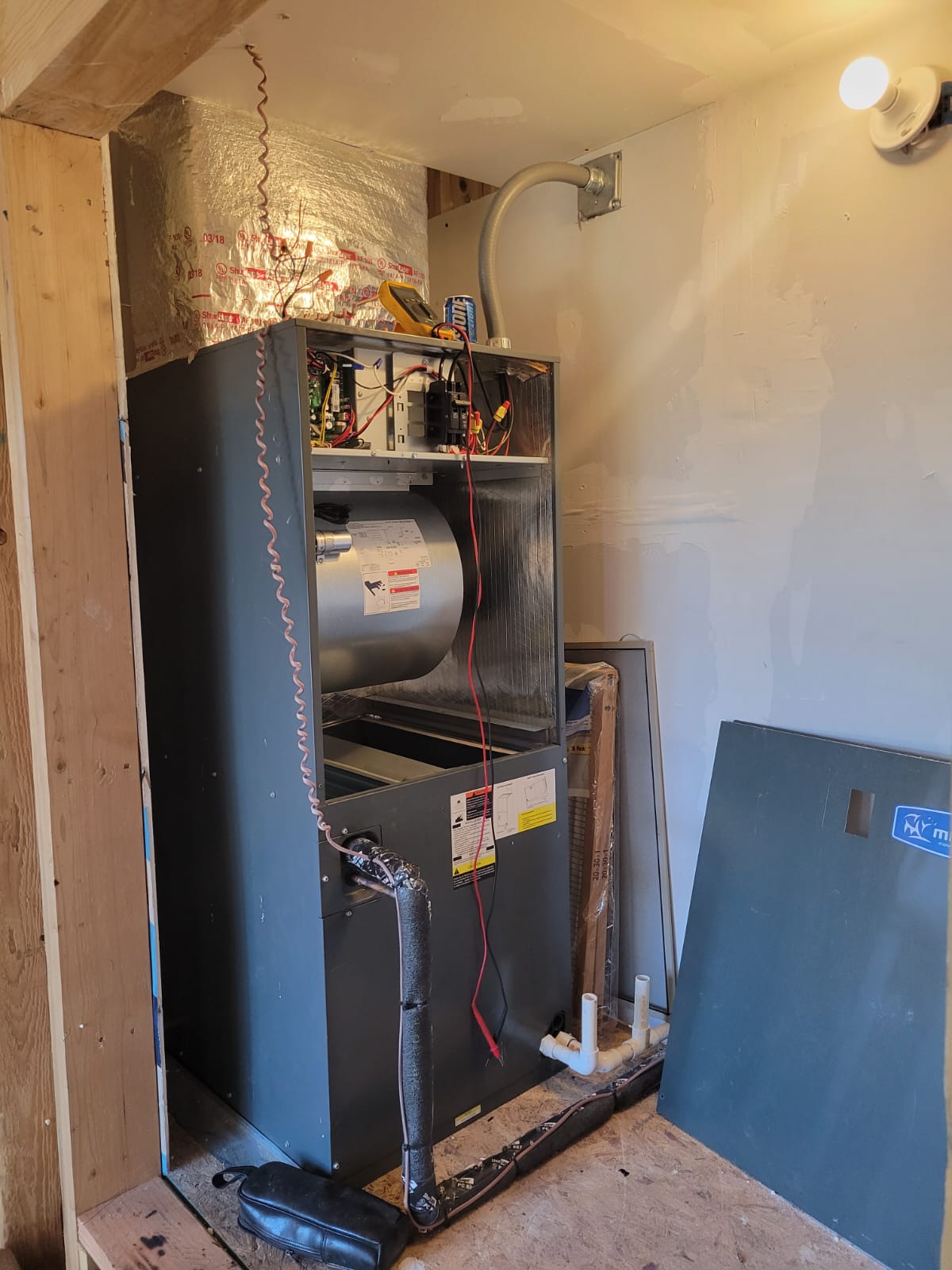 Water heater equipment ready for installation
