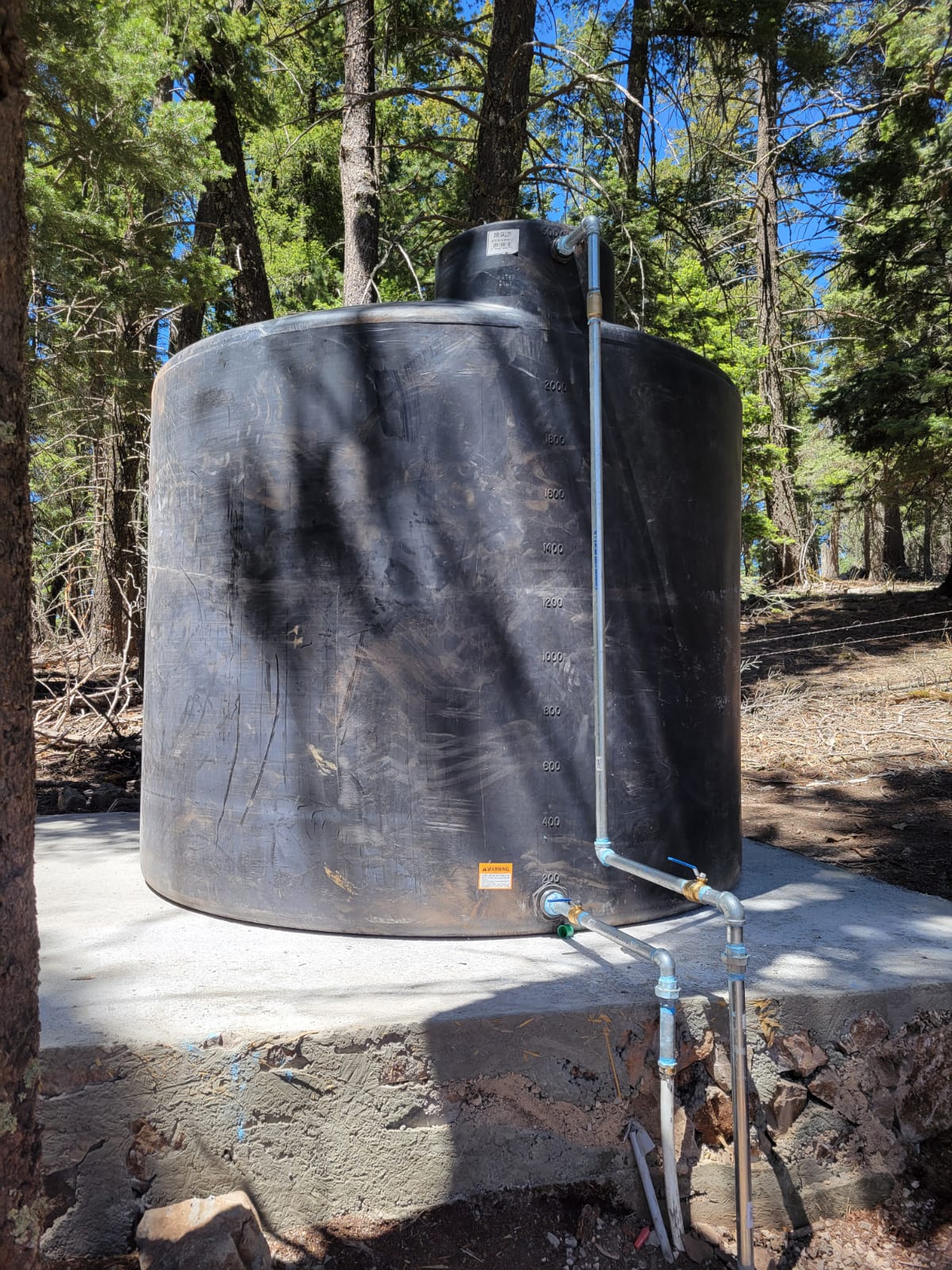 Exterior air conditioning installation at a residential property